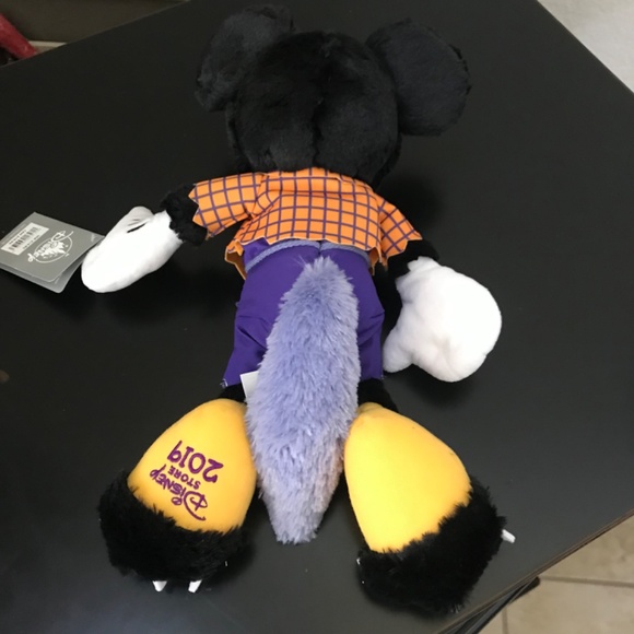 Mickey and Minnie plush Halloween 2019 Disney Store Wolf. NWT - Picture 5 of 8